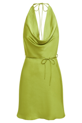 Lorena Halter Mini Dress - Parakeet Green